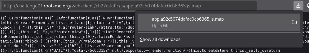 Downloading the source map file